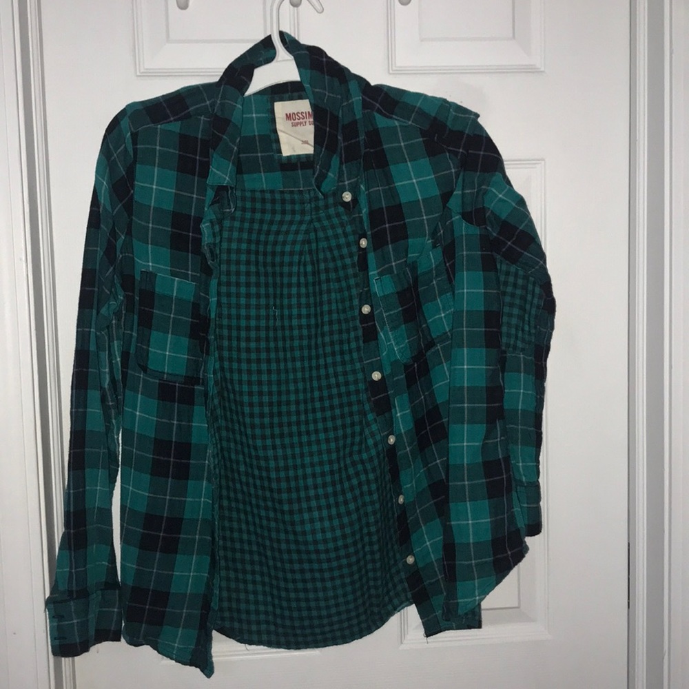 Plaid button down